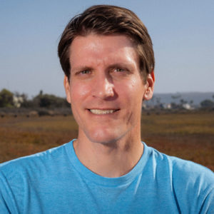 Justin McCullough headshot at the Tijuana Estuary