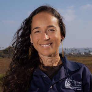 Monica Almeida headshot at the Tijuana Estuary