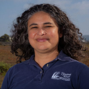 Lorena Warner-Lara headshot taken at the Tijuana Estuary